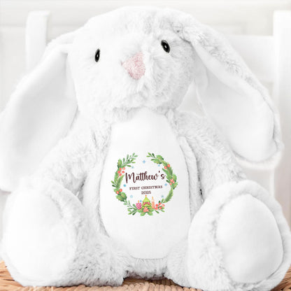 Baby's First Christmas - Personalized Stuffed Bunny