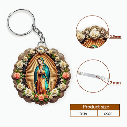 The Virgin Mary Retro Style - Acrylic Keychain