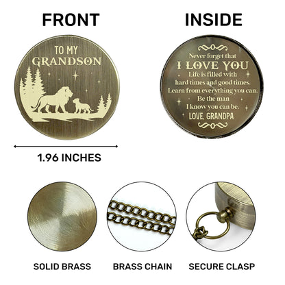 Be The Man I Know You Can Be - Personalized Compass