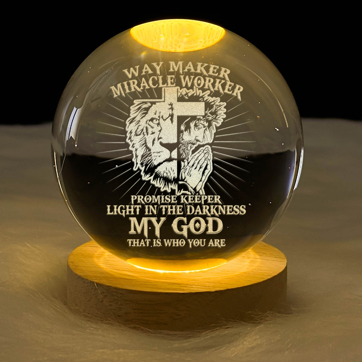 Way Maker - Crystal Ball Night Light