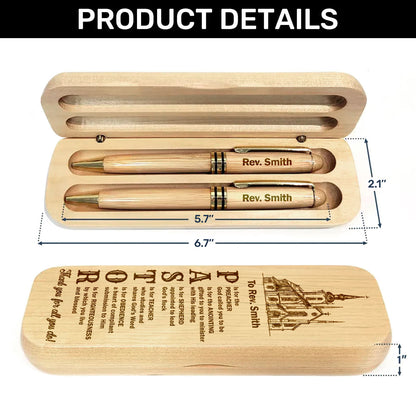 Blessings Of A Shepherd - Personalized Wooden Pen Set