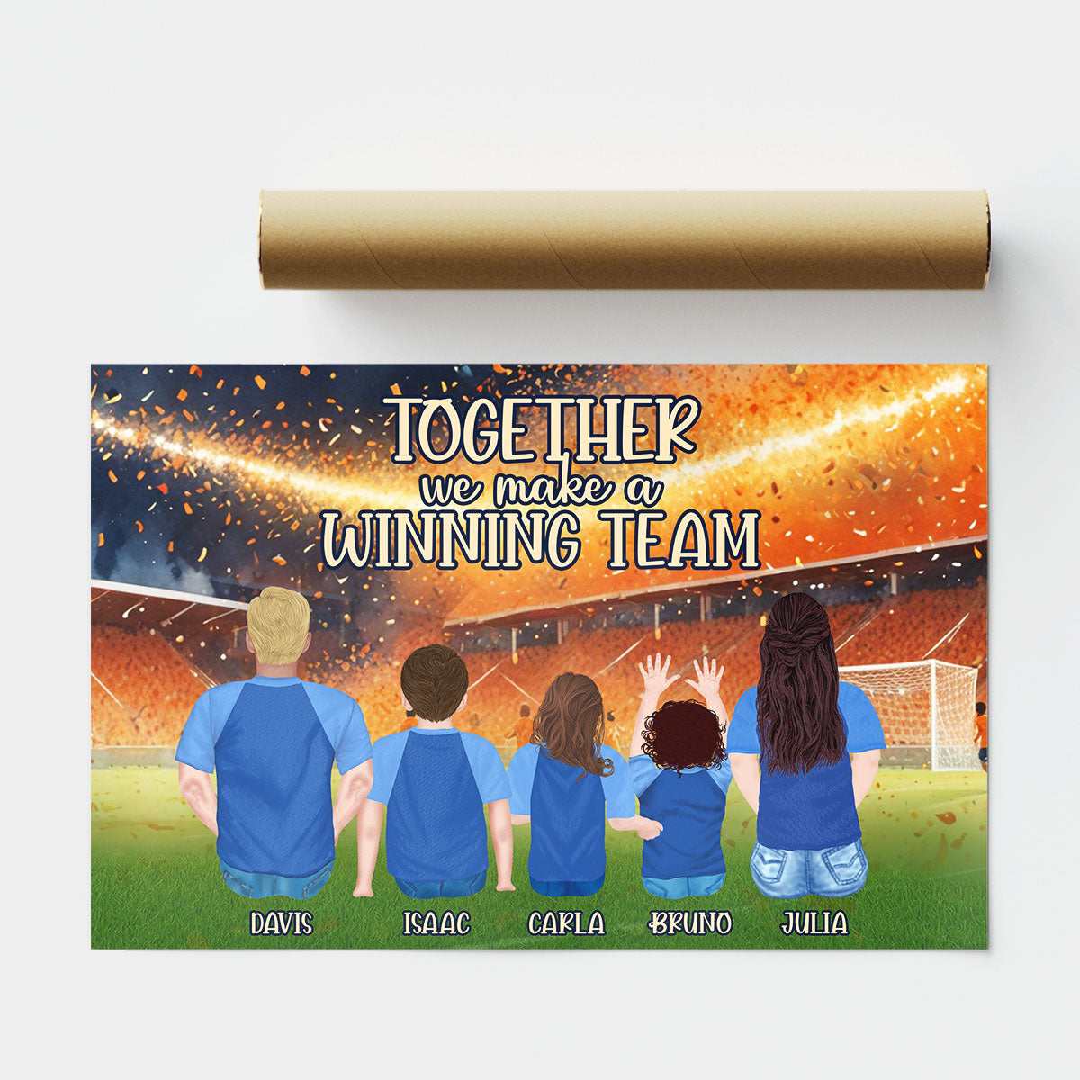 Together We Make A Winning Team - Personalized Poster