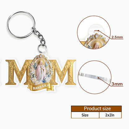 Lady Of Guadalupe Mom - Personalized Acrylic Keychain