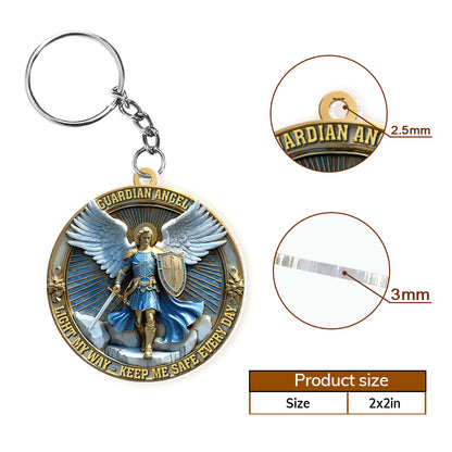 Light My Way Guardian Angel - Acrylic Keychain