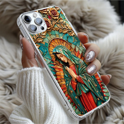 Our Lady Of Guadalupe -  Clear Silicone Phone Case