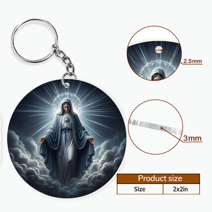 Elegant Virgin Mary - Acrylic Keychain