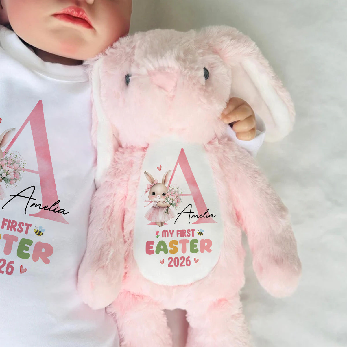 My First Easter - Personalized Stuffed Bunny