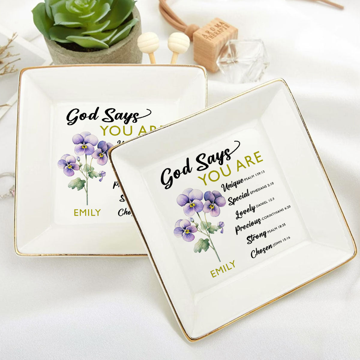 God Says You Are - Personalized Jewelry Dish FCJDLEHA1914TA