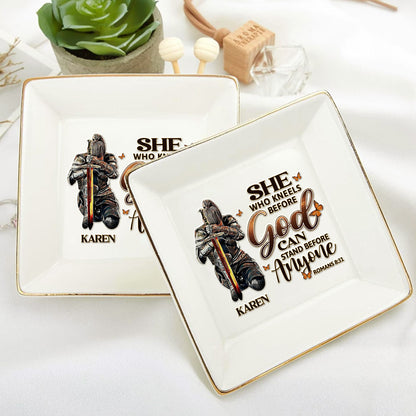 She Who Kneels Before God - Personalized Jewelry Dish