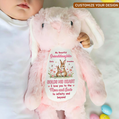 To My Grandkid - Personalized Stuffed Bunny