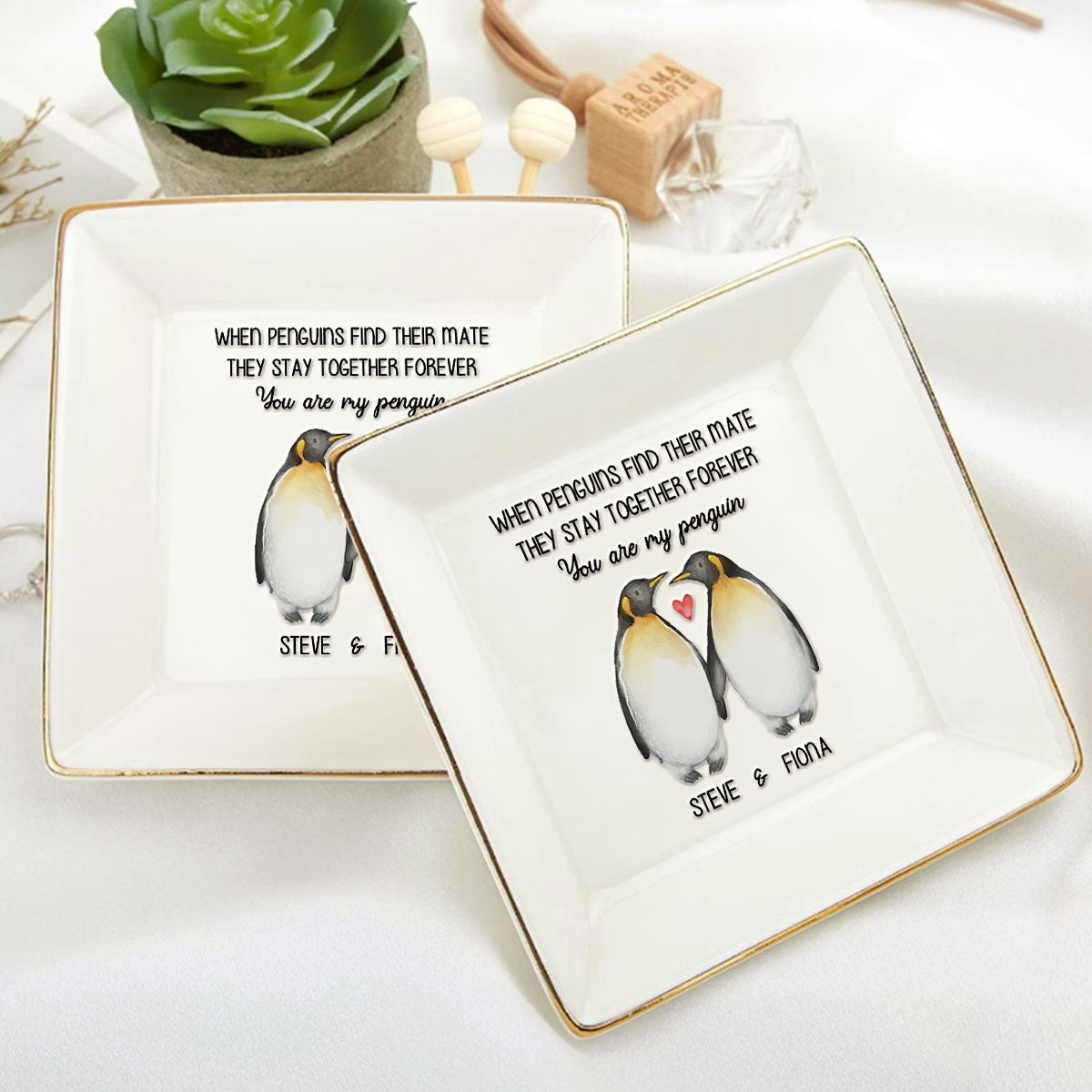 You Are My Penguin - Personalized Jewelry Dish