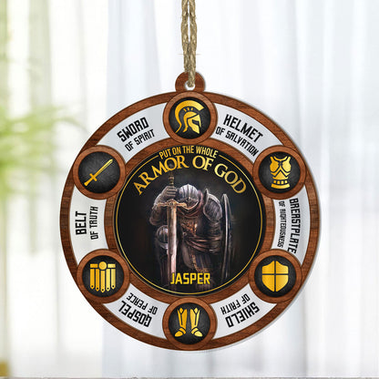 Armor of God - Personalized Wood & Acrylic Ornament FCWAOLEH1599M