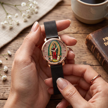 Our Lady Of Guadalupe - Personalized Women's Wrist Watch