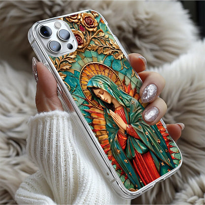 Our Lady Of Guadalupe -  Clear Silicone Phone Case