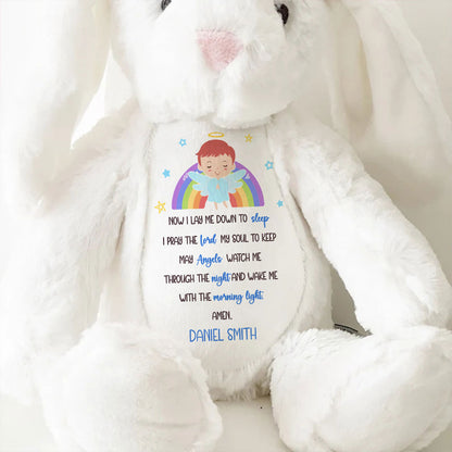 Children's Prayer - Personalized Stuffed Bunny