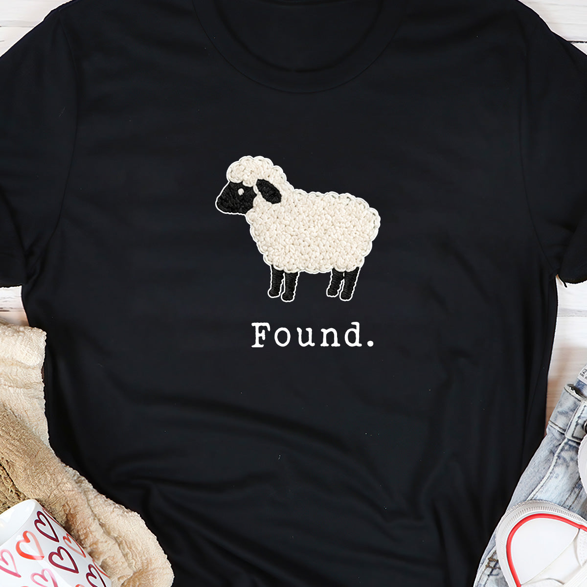 Christian Psalm 23 Lamb -  2D Unisex T-shirt