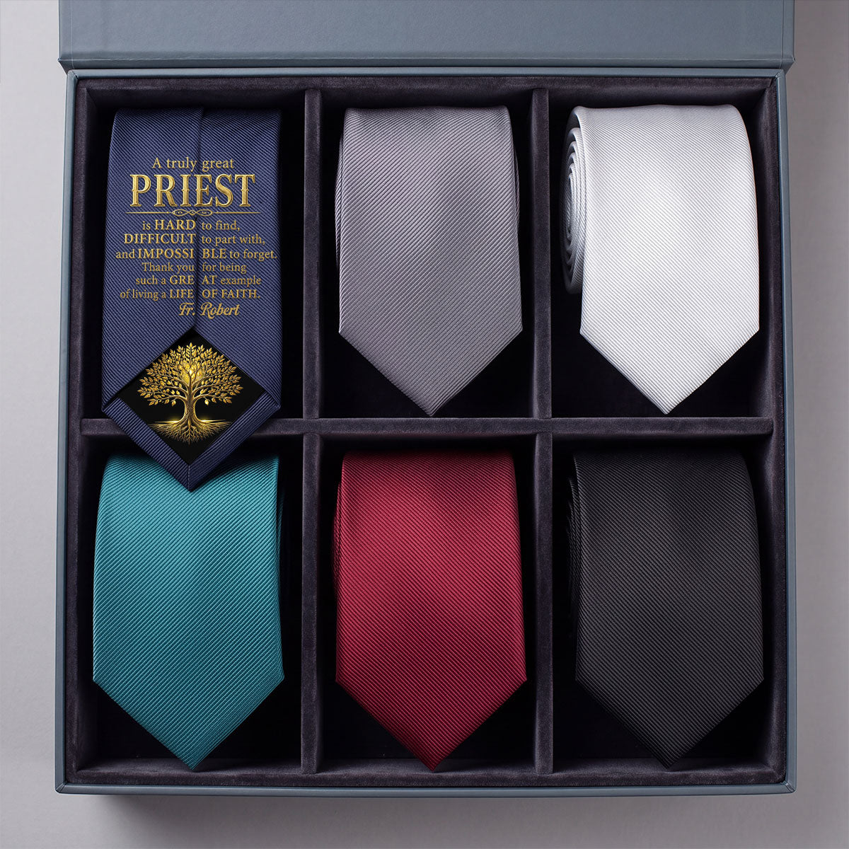 A Truly Great Priest - Personalized Men Tie