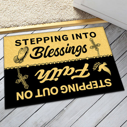 Stepping Into Blessings, Stepping Out On Faith - Doormat