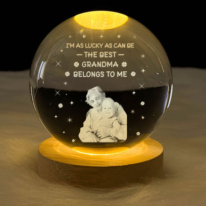 Best Mom Baby  - Personalized Crystal Ball Night Light