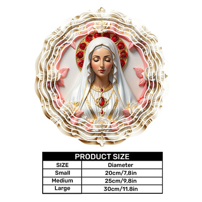 Sacred Heart Virgin Mary - Personalized Wind Spinners