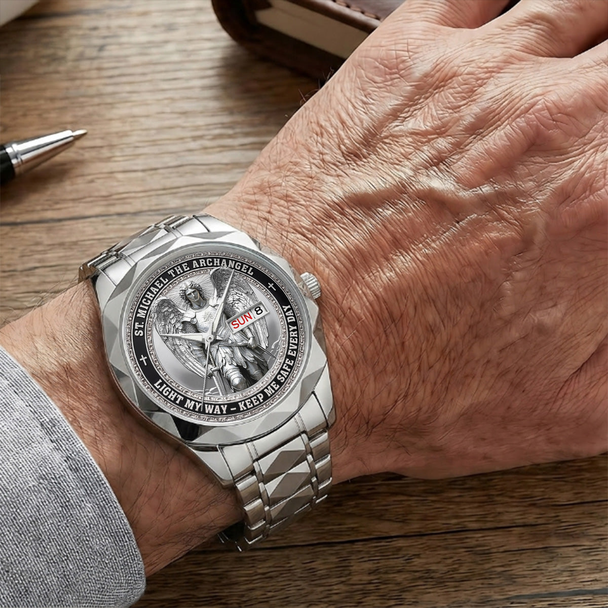Archangel Michael Heaven’s Guardian -  Men's Wrist Watch
