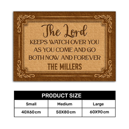 The Lord Keeps Watch Over You - Personalized Doormat