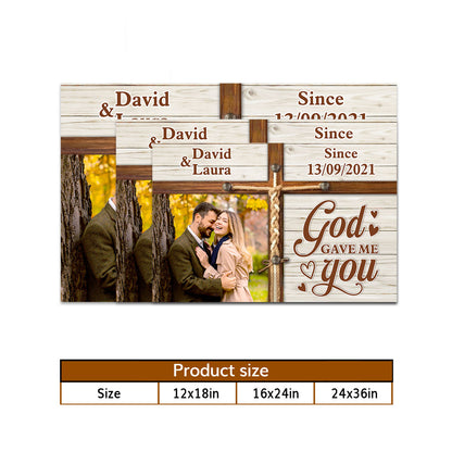 God Gave Me You - Personalized Poster