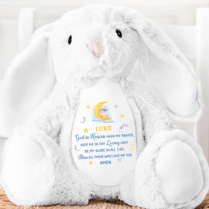 Kid's Prayers Everyday - Personalized Stuffed Bunny