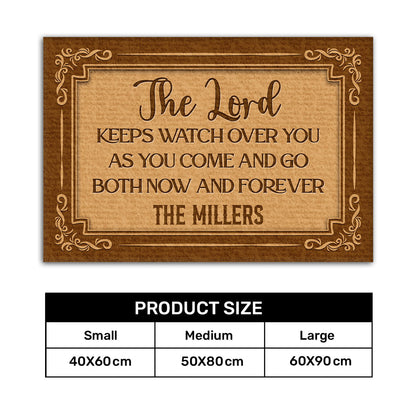 The Lord Keeps Watch Over You - Personalized Doormat