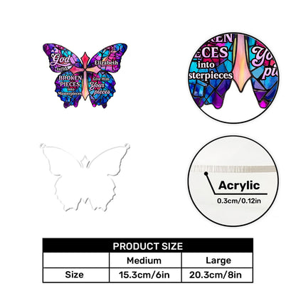 Grace Gives Me Wings - Personalized Acrylic Suncatcher