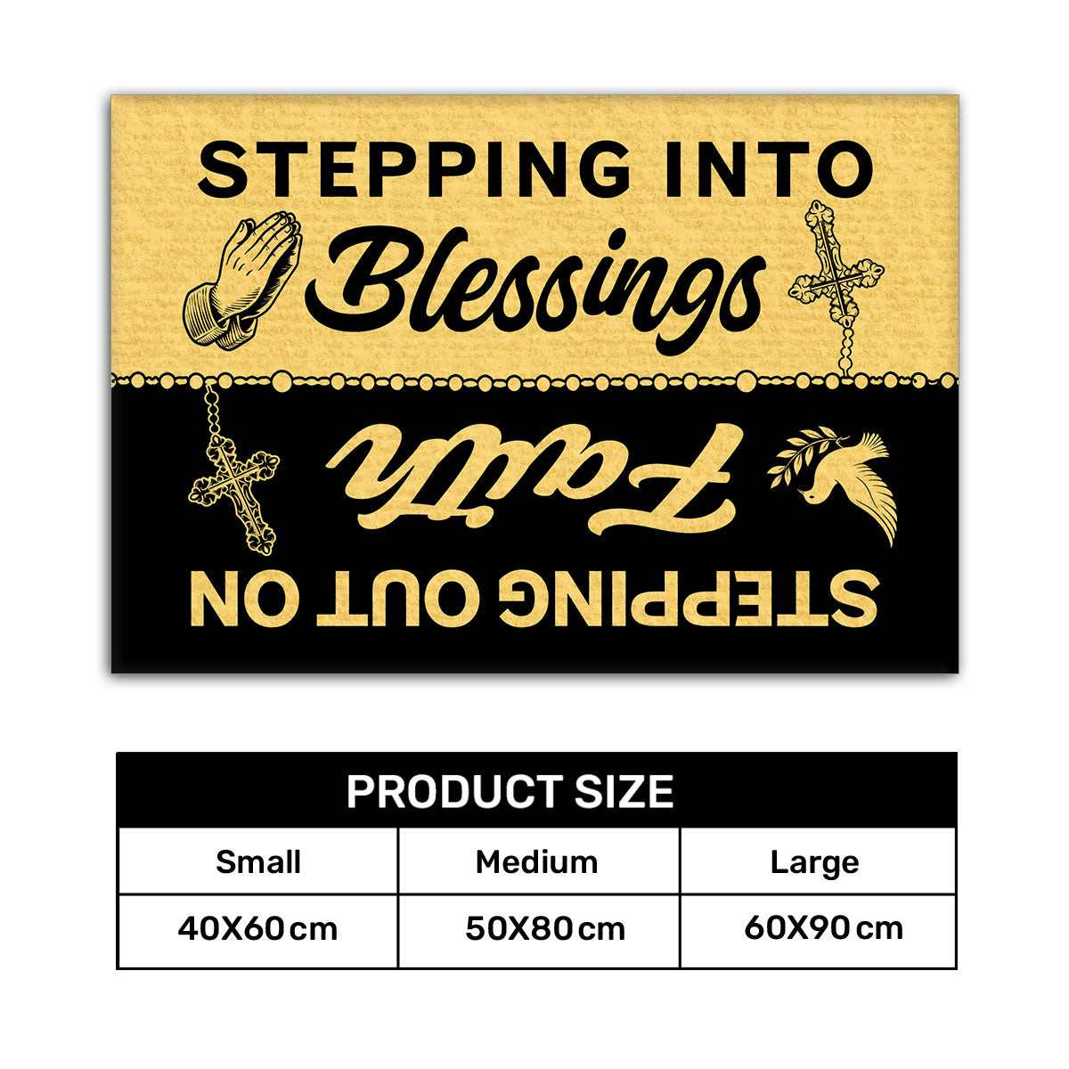 Stepping Into Blessings, Stepping Out On Faith - Doormat