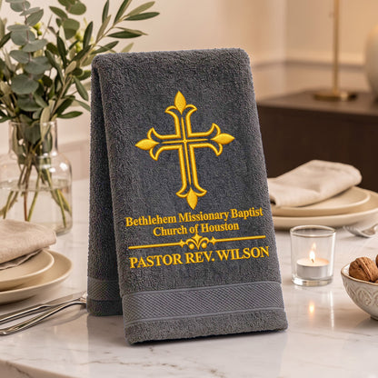 A Servant Called By God - Personalized Embroidered Fingertip Towel