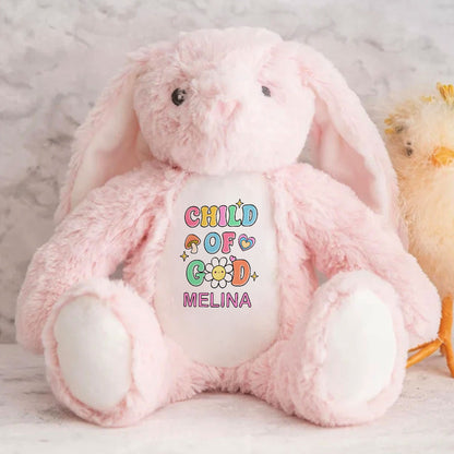 A Child Of God - Personalized Stuffed Bunny