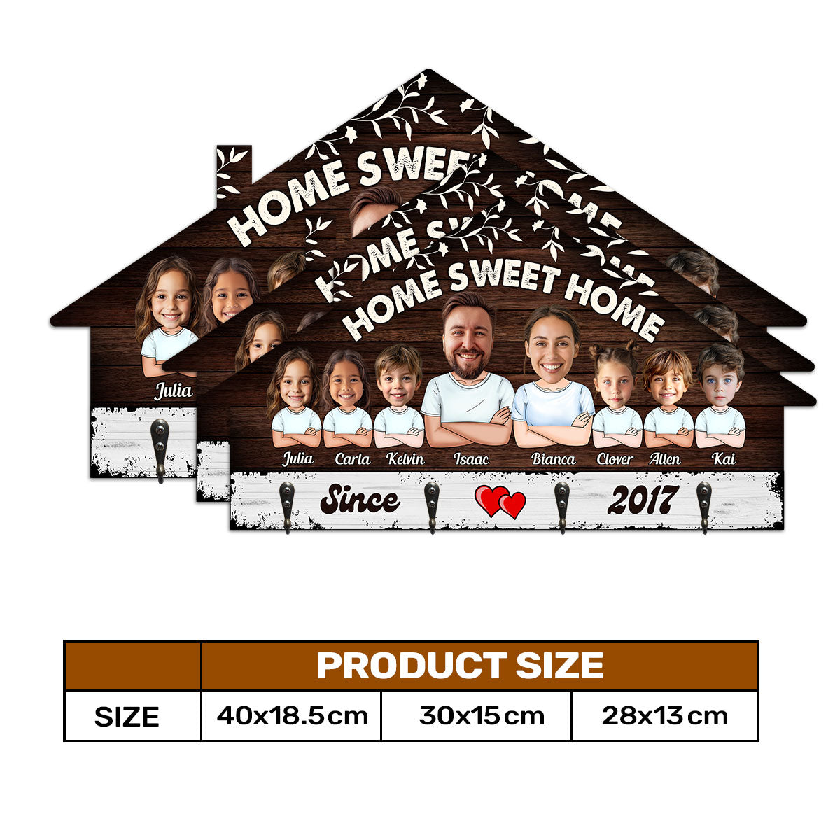 Home Sweet Home - Personalized Key Holder