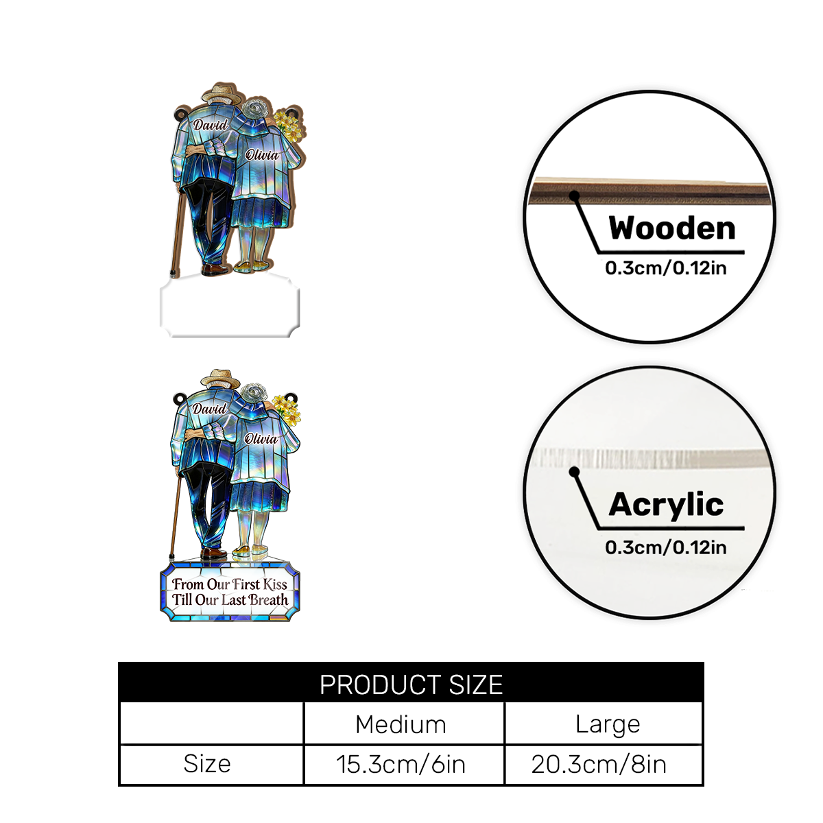 Eternal Love Journey - Personalized Window Hanging Suncatcher