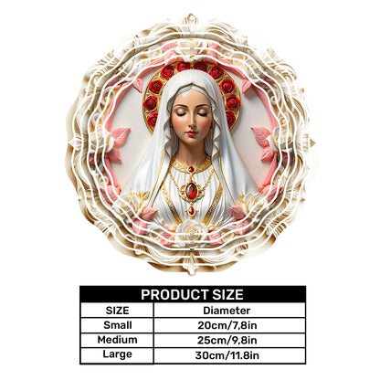 Sacred Heart Virgin Mary - Personalized Wind Spinners