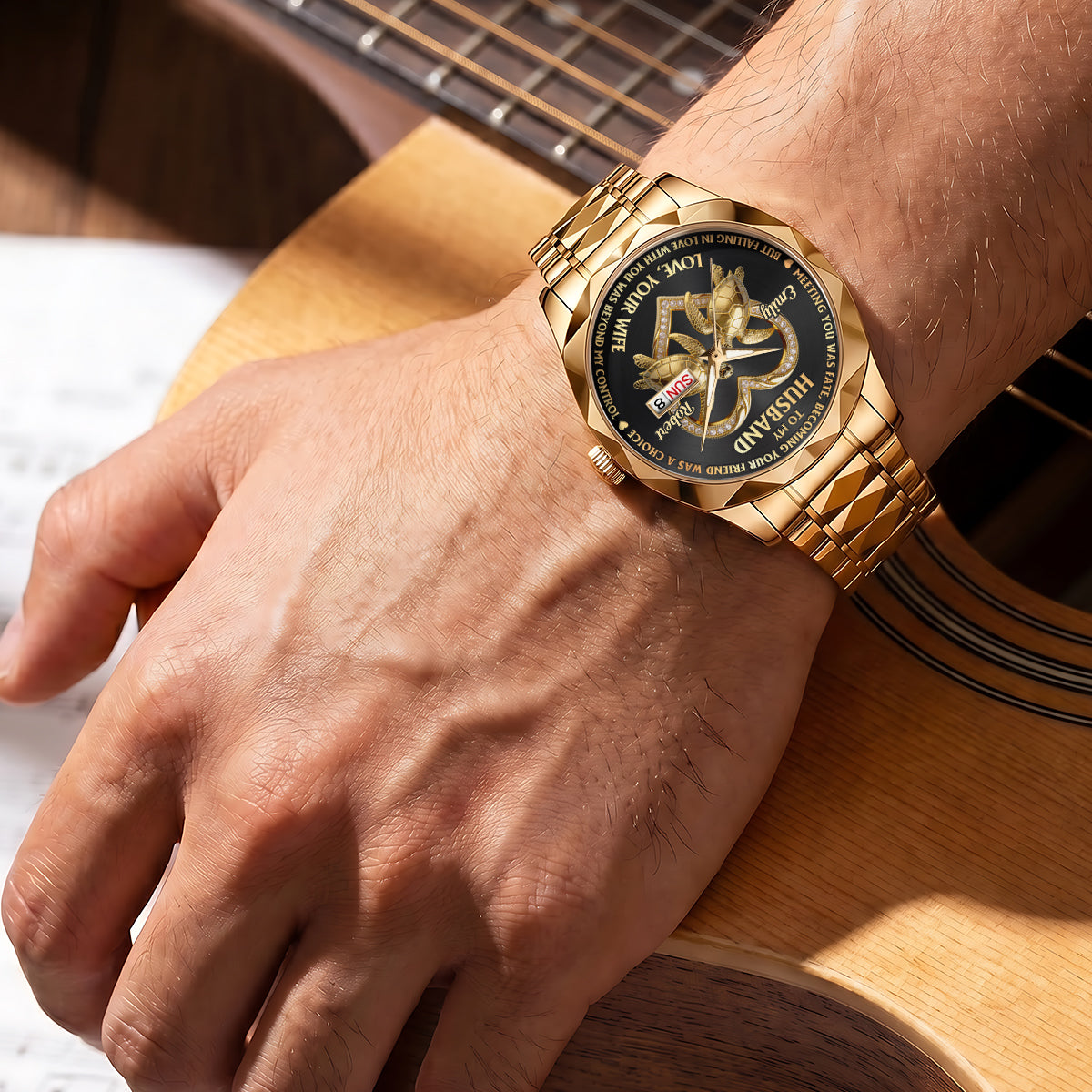 Fate Brought Me To You - Personalized Men's Wrist Watch