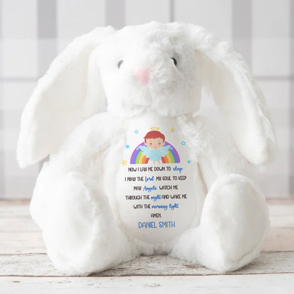 Children's Prayer - Personalized Stuffed Bunny