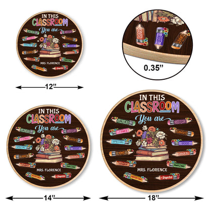 In This Classroom - Personalized Wooden Sign