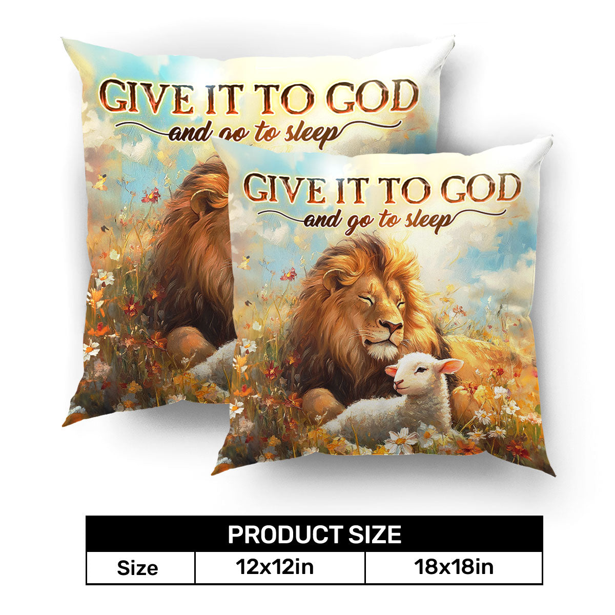 Give It To God And Go To Sleep - Crystal Velvet Pillow