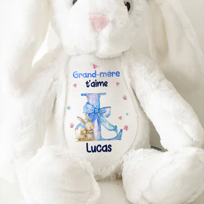 Grand-mère T'aime - Personalized Stuffed Bunny