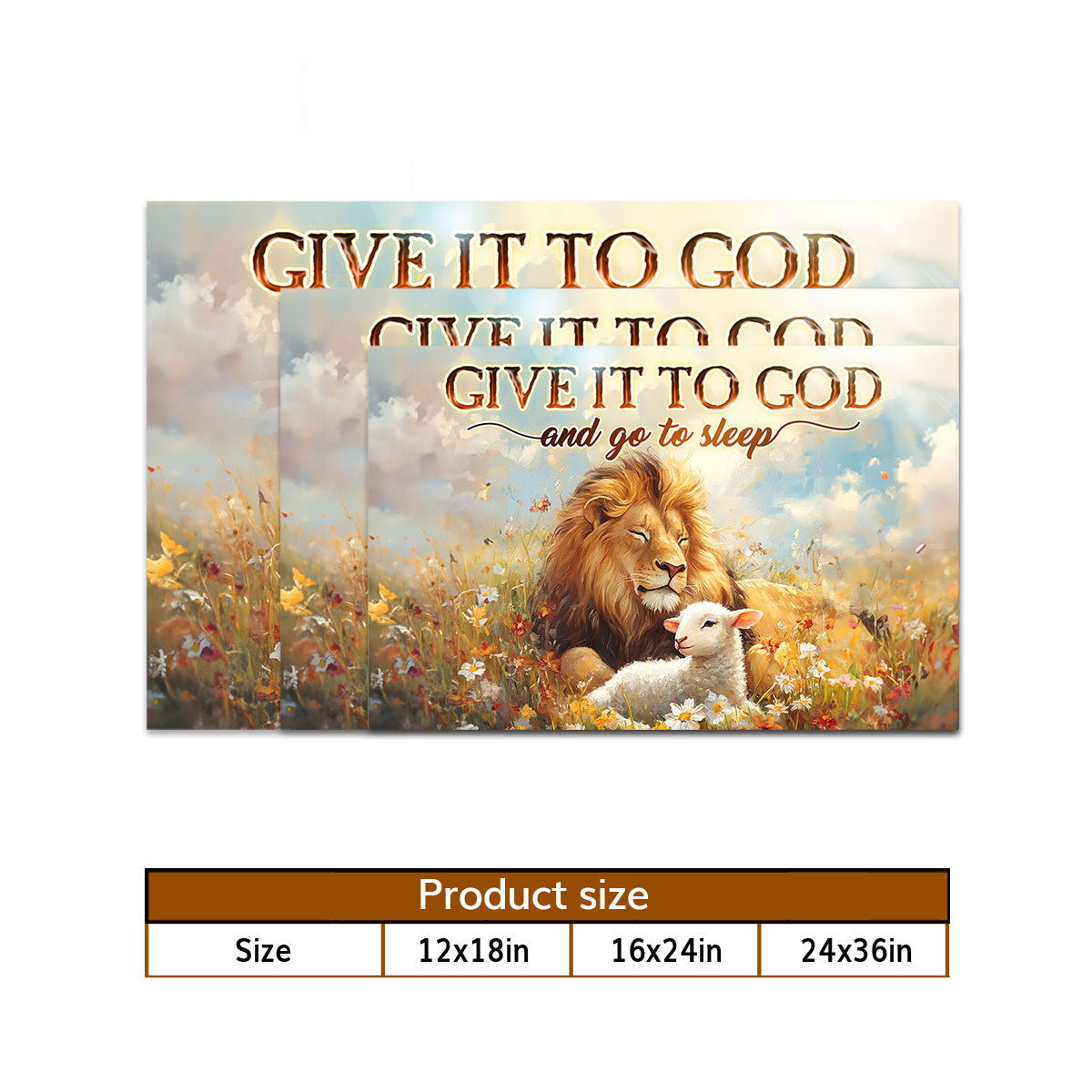 Give It To God And Go To Sleep - Poster FCPTLEHA1688D