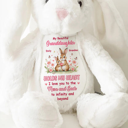 To My Grandkid - Personalized Stuffed Bunny