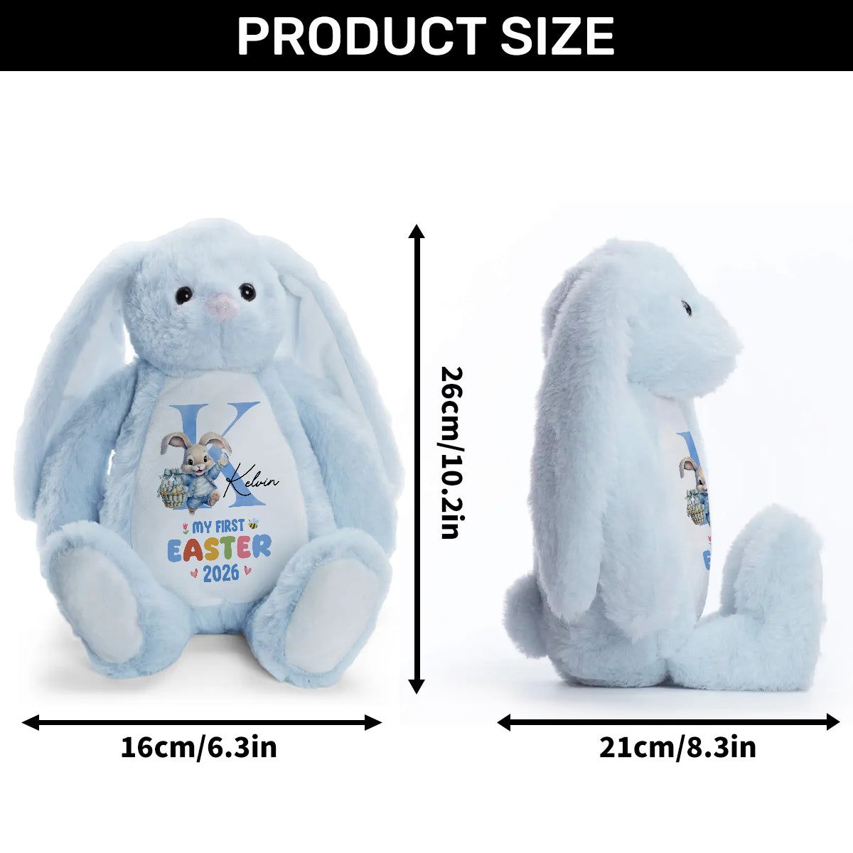 My First Easter - Personalized Stuffed Bunny