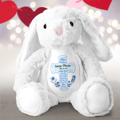 Bless This Child - Personalized Stuffed Bunny