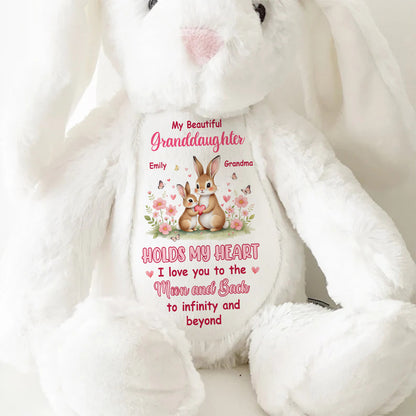 To My Grandkid - Personalized Stuffed Bunny