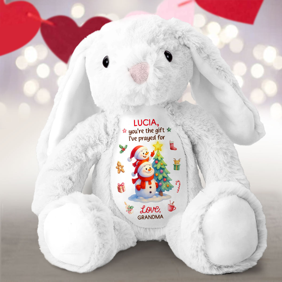 You're The Gift I've Prayed For - Personalized Stuffed Bunny